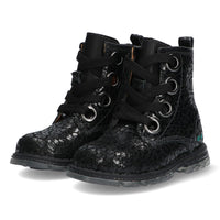 Tosca Trots Biker Boots Meisjes Zwart Panter