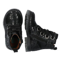 Tosca Trots Biker Boots Meisjes Zwart Panter