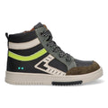 Mark Mieters Hoge Sneakers Jongens Zwart Groen