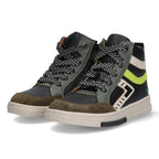 Mark Mieters Hoge Sneakers Jongens Zwart Groen
