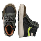 Mark Mieters Hoge Sneakers Jongens Zwart Groen