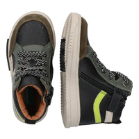 Mark Mieters 222832-589 Hoge Sneakers Jongens Zwart Groen