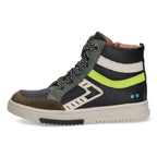 Mark Mieters Hoge Sneakers Jongens Zwart Groen