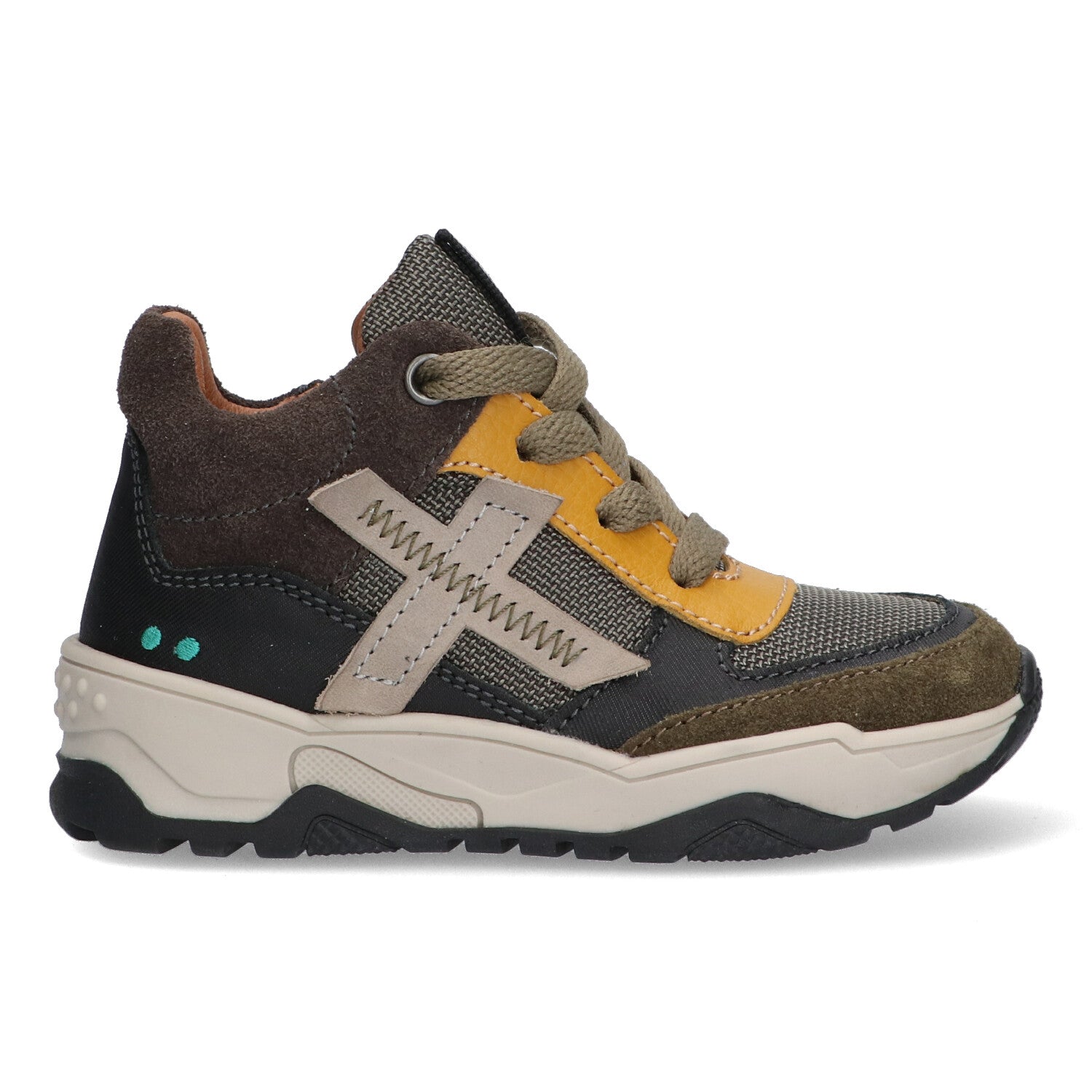 Gosse Gein Hoge Sneakers Jongens Mosgroen