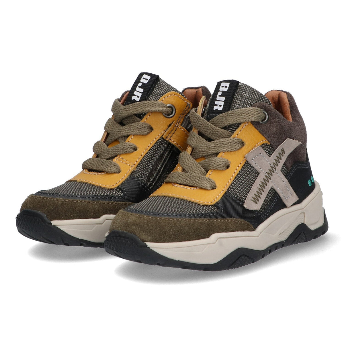 Gosse Gein Hoge Sneakers Jongens Mosgroen