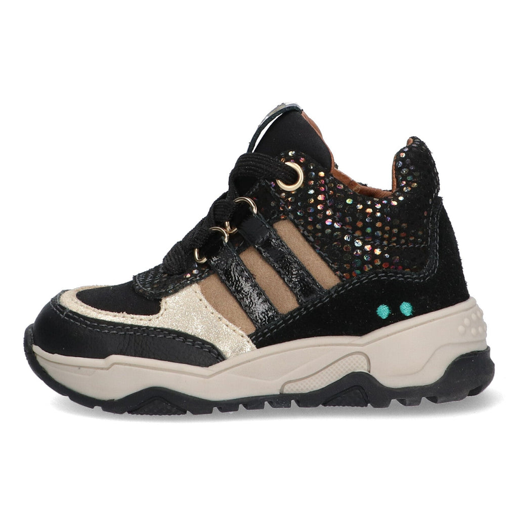 Gabriel Gein Hoge Sneakers Meisjes Zwart Goud
