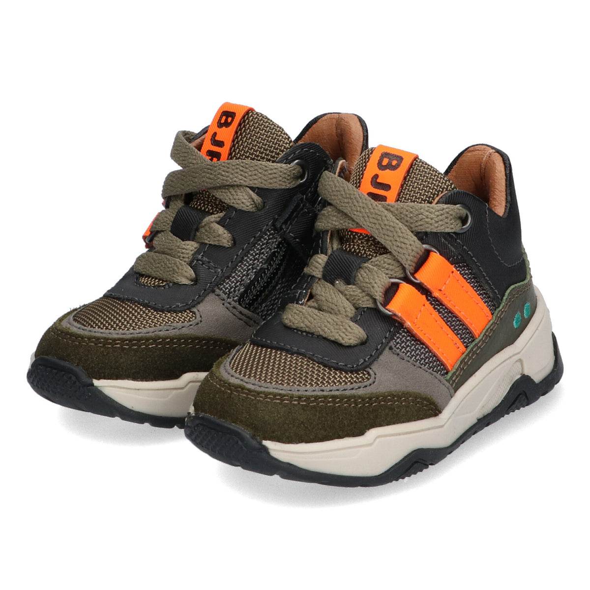 Hoge Sneakers Jongens Legergroen