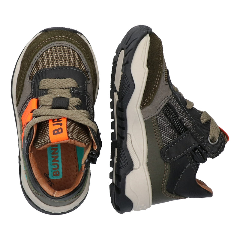 Hoge Sneakers Jongens Legergroen