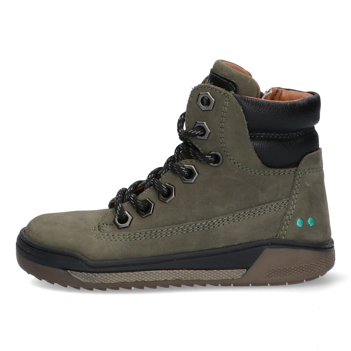 Remco Rock Veterboots Jongens Mosgroen