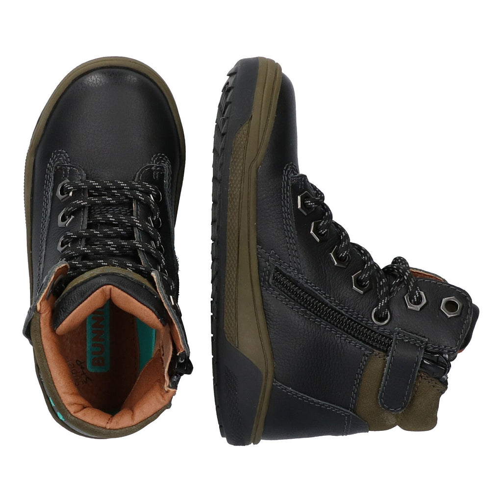 Remco Rock Veterboots Jongens Zwart