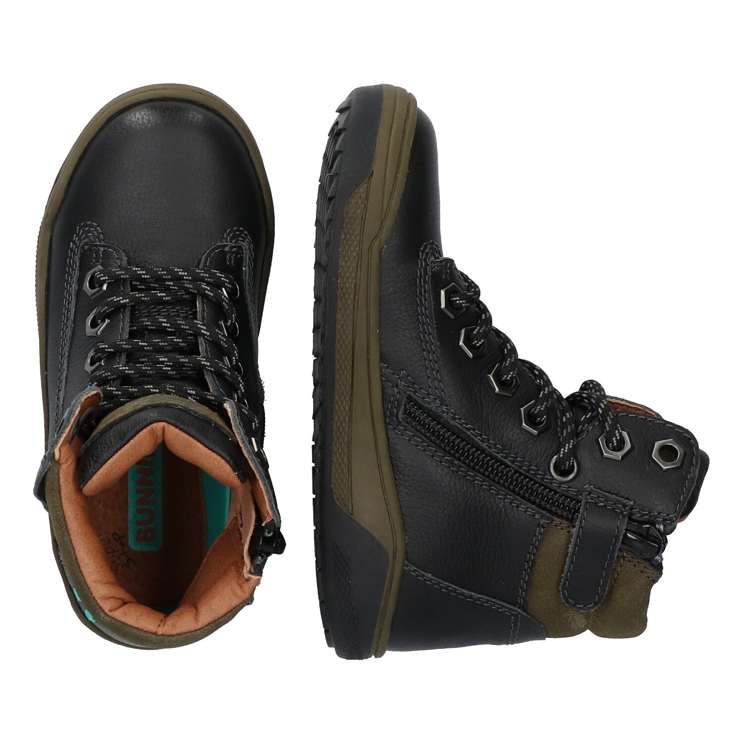 Remco Rock Veterboots Jongens Zwart