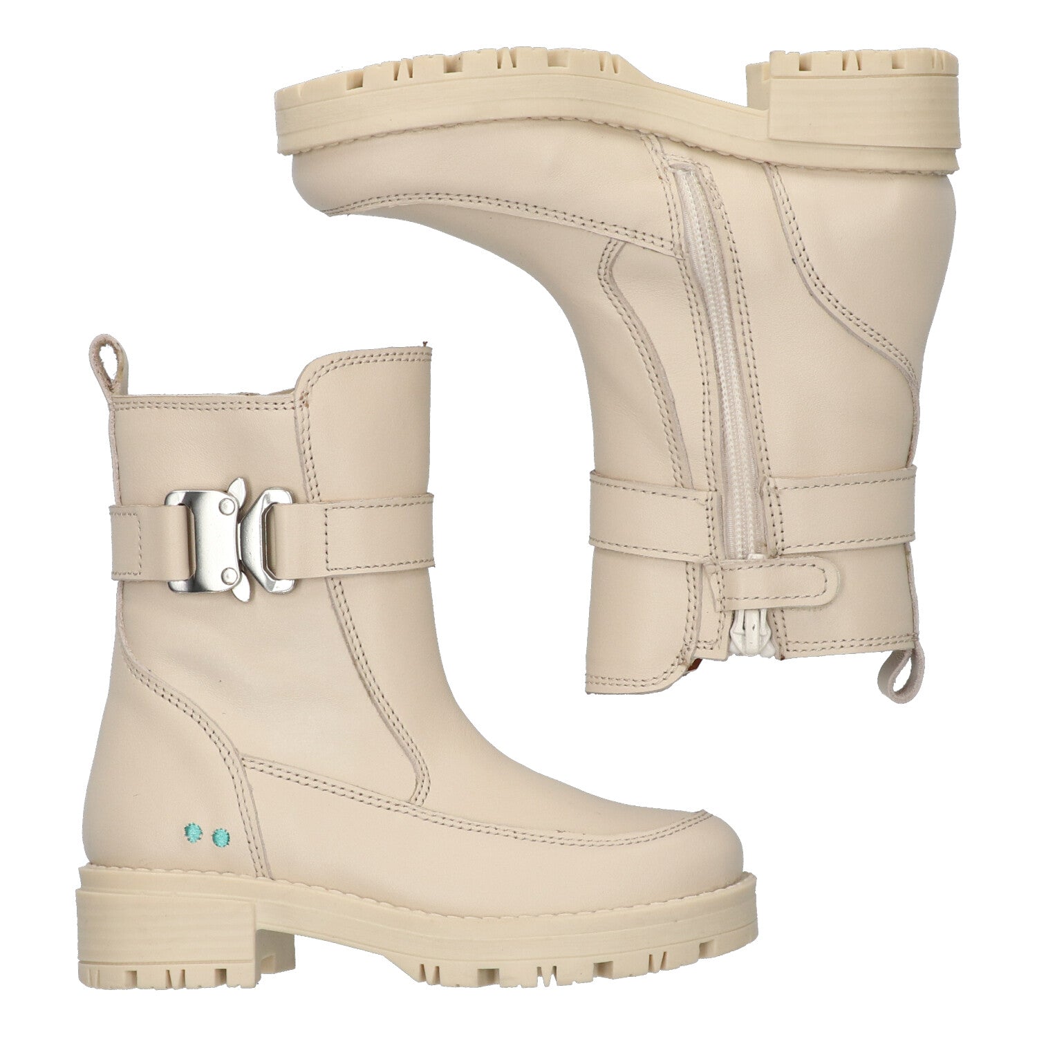 Floor Fancy Biker Boots Meisjes Beige