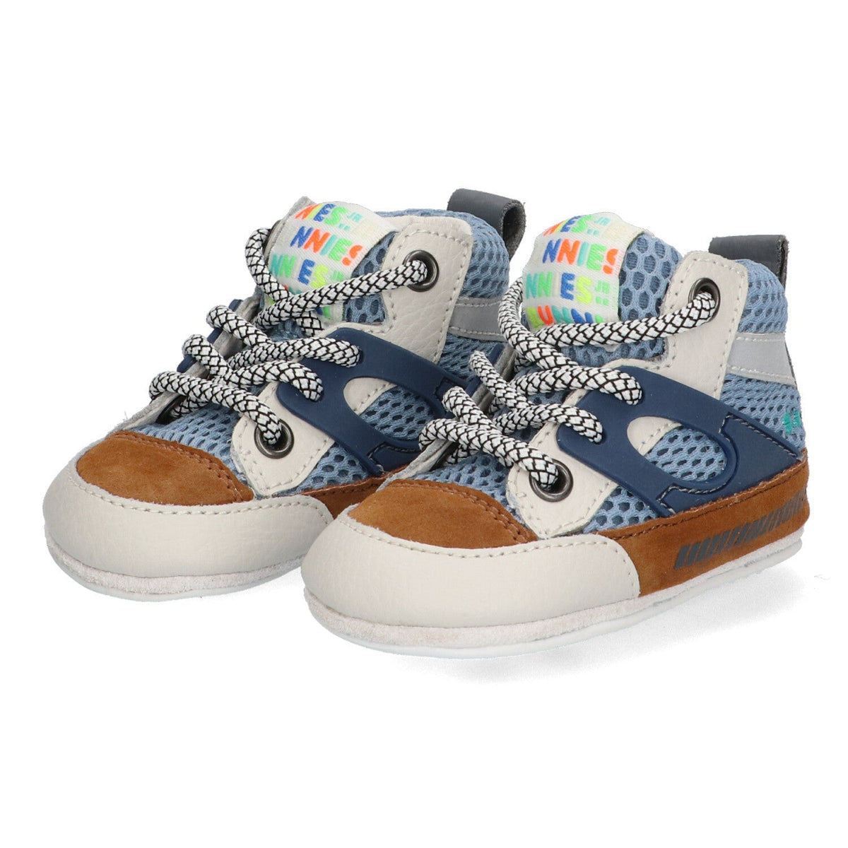 Zeb Zacht Babysneakertjes Jongens Jeans Blauw