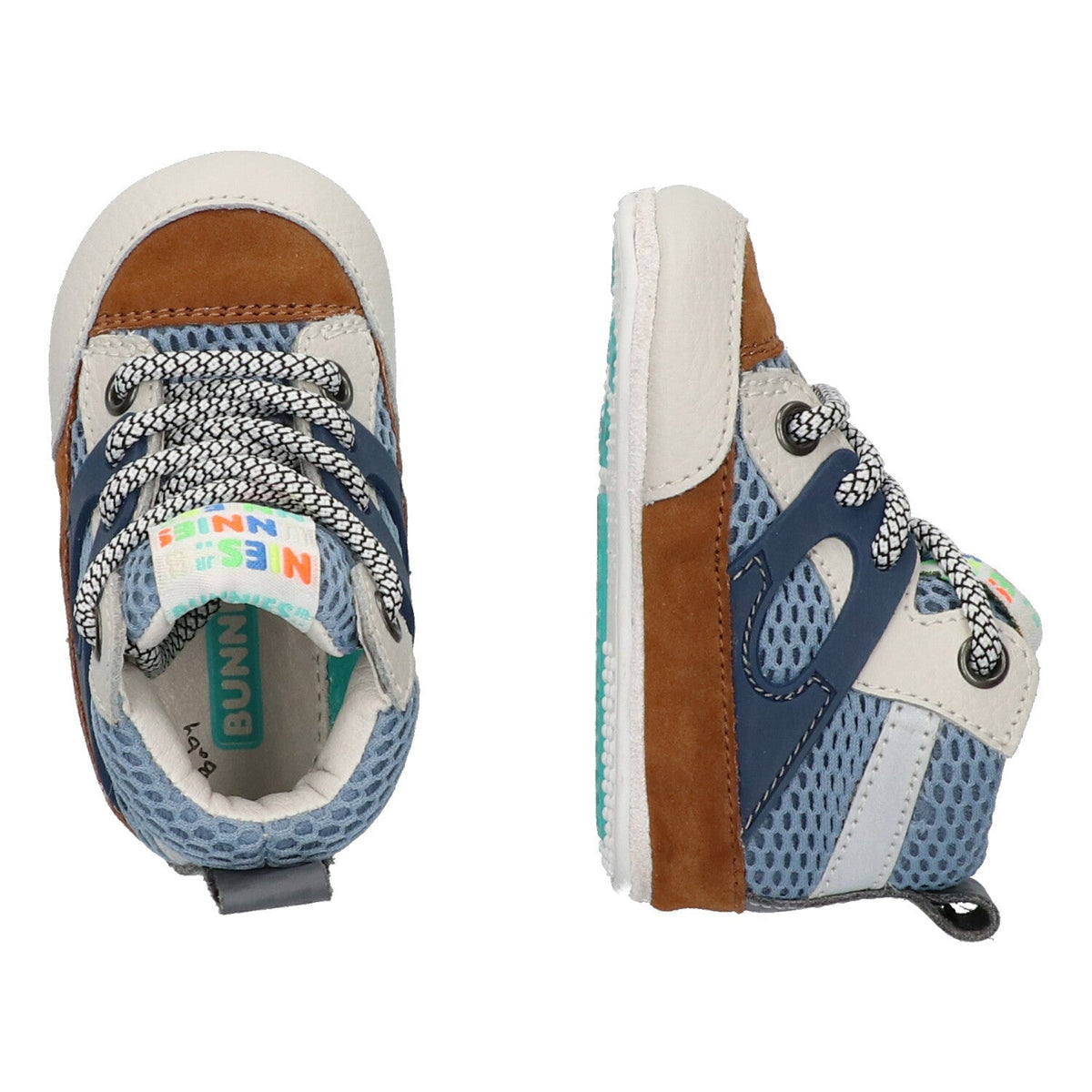 Zeb Zacht Babysneakertjes Jongens Jeans Blauw