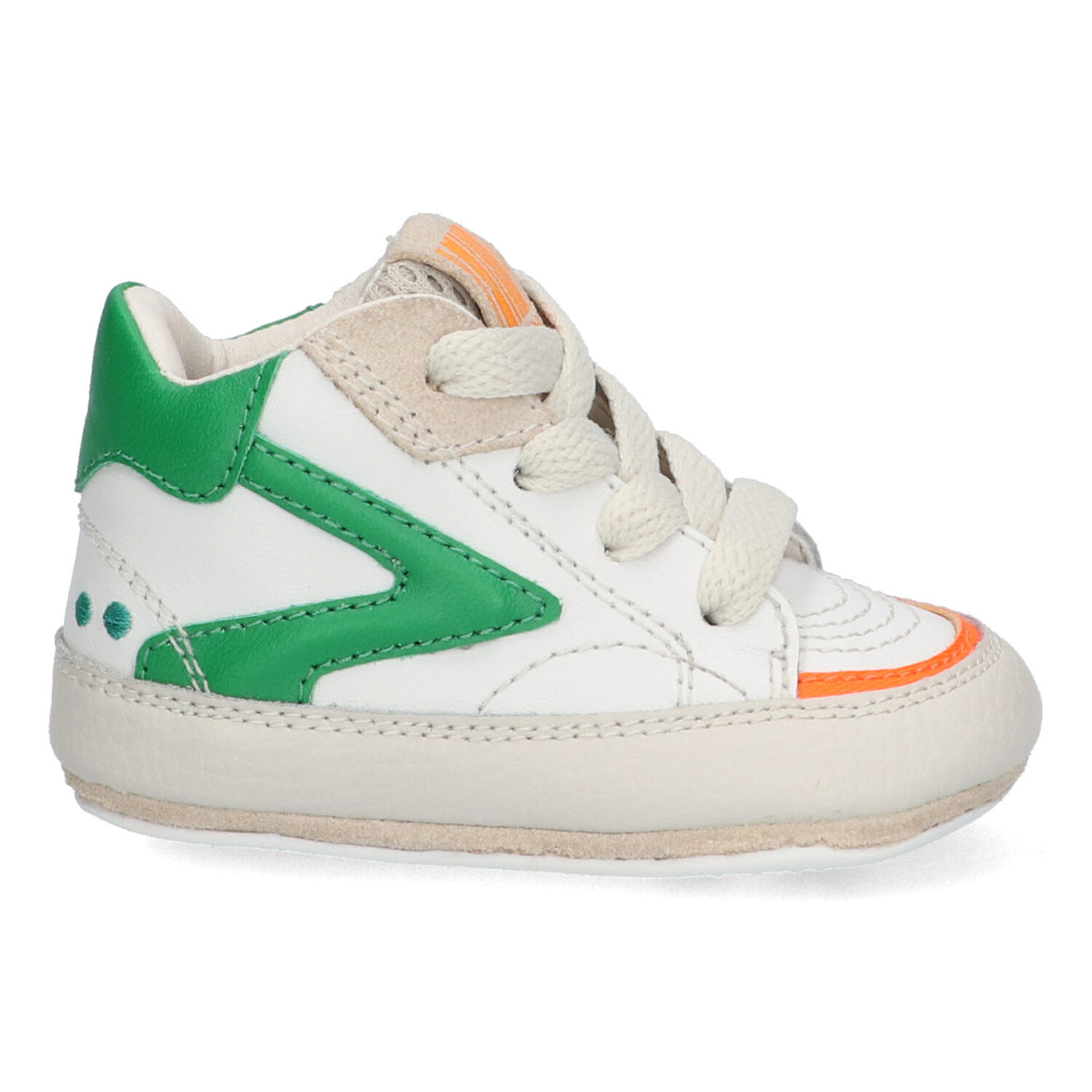 BunniesJR Zack Zacht babyschoentjes groen wit jongens
