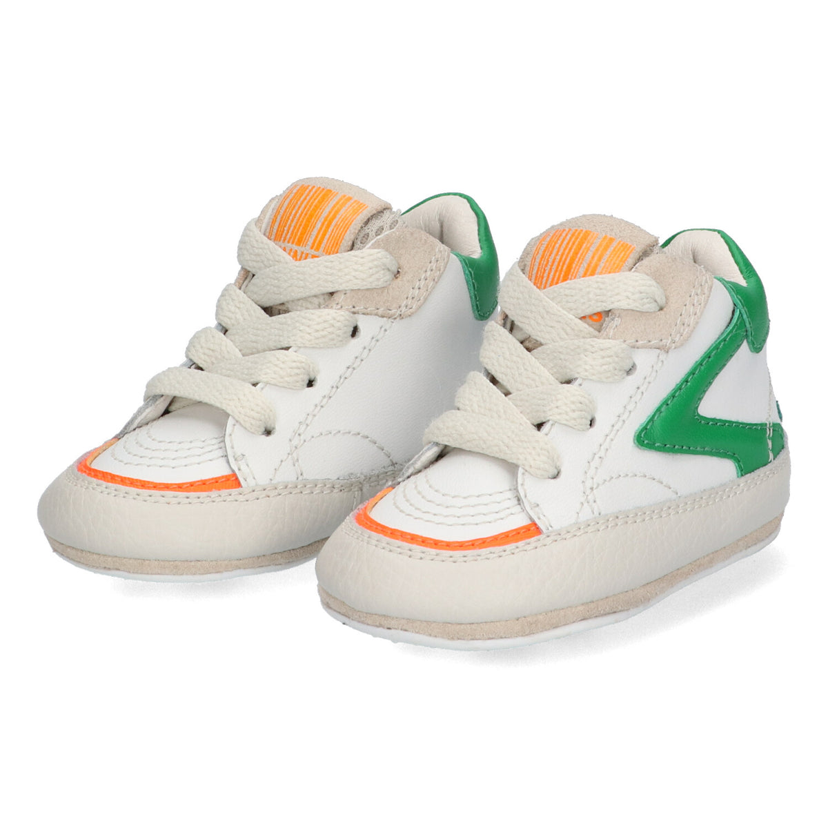 BunniesJR Zack Zacht babyschoentjes groen wit jongens