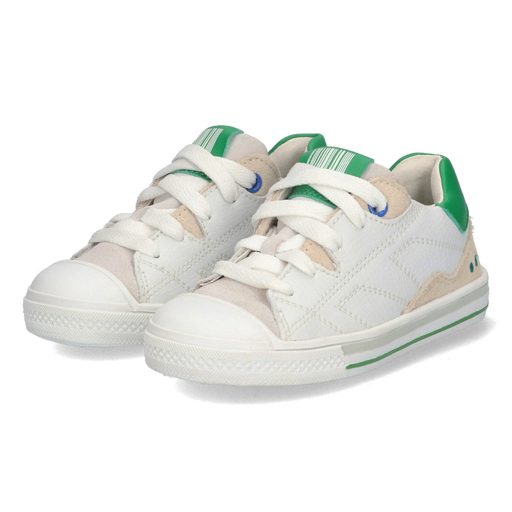 Francis Ferm Lage Sneakers Jongens Wit Groen