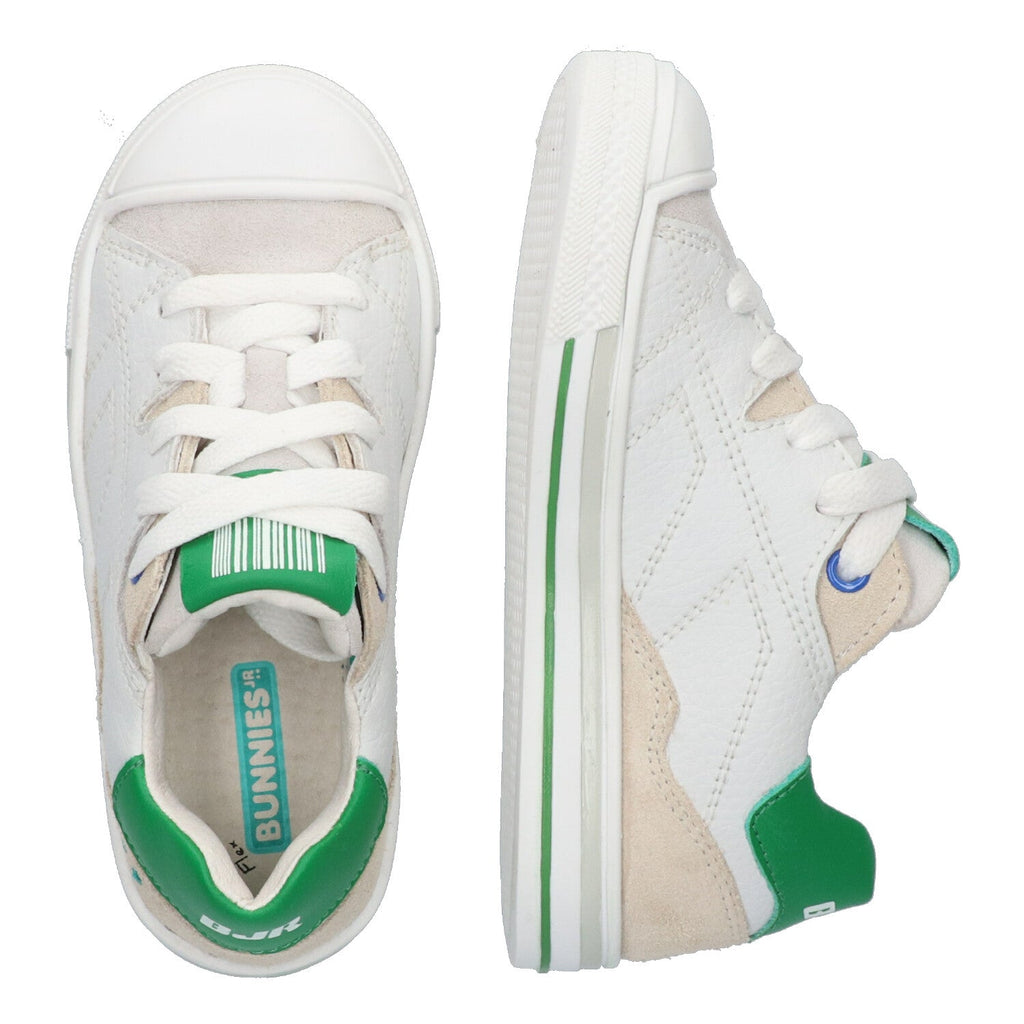 Francis Ferm Lage Sneakers Jongens Wit Groen