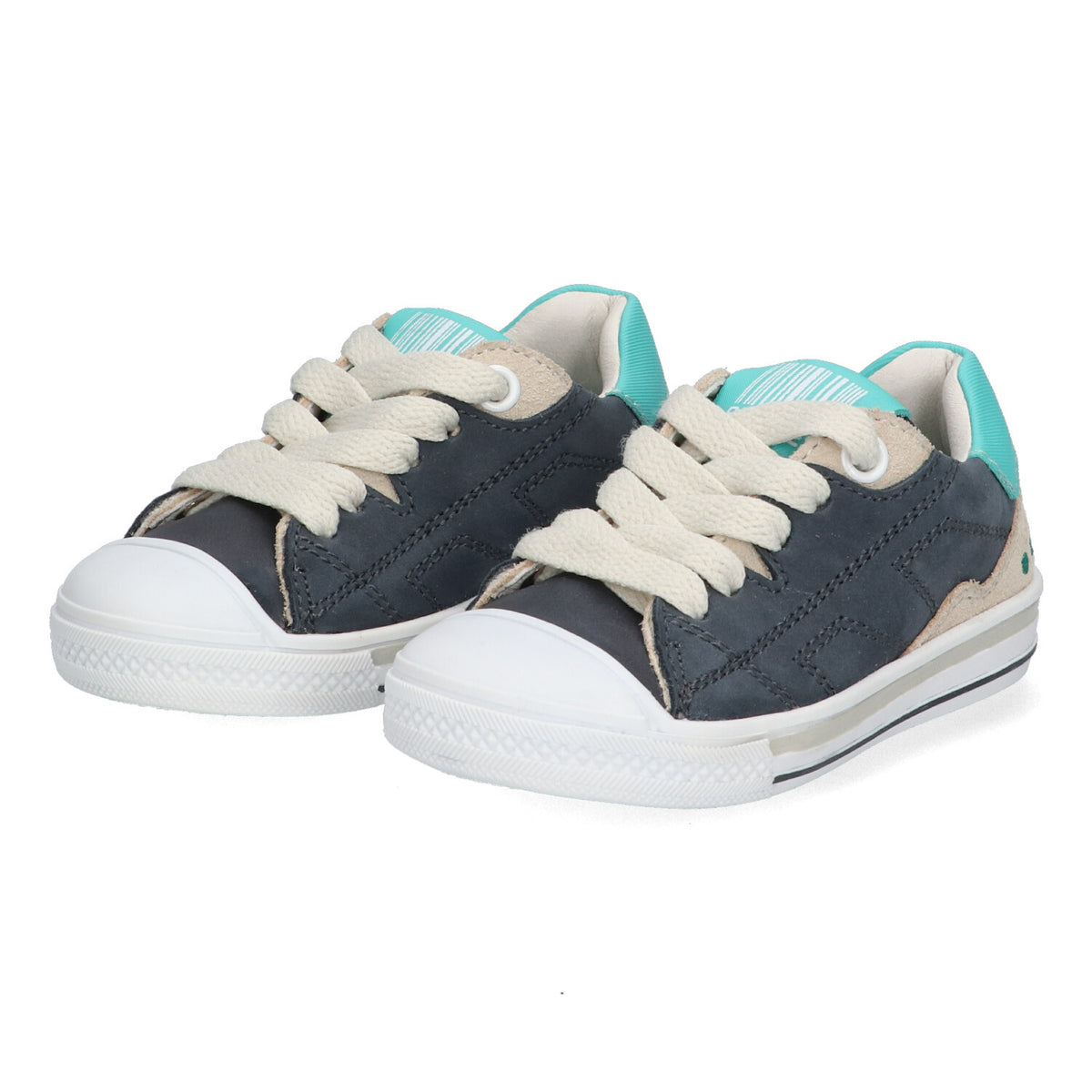 BunniesJR Lage Sneakers Jongens Blauw Beige