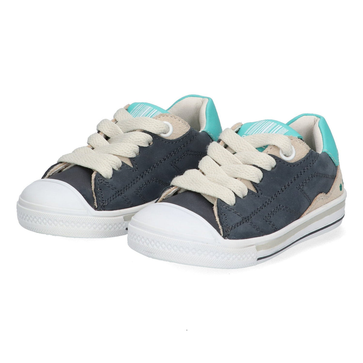 Francis Ferm Lage Sneakers Jongens Blauw Beige