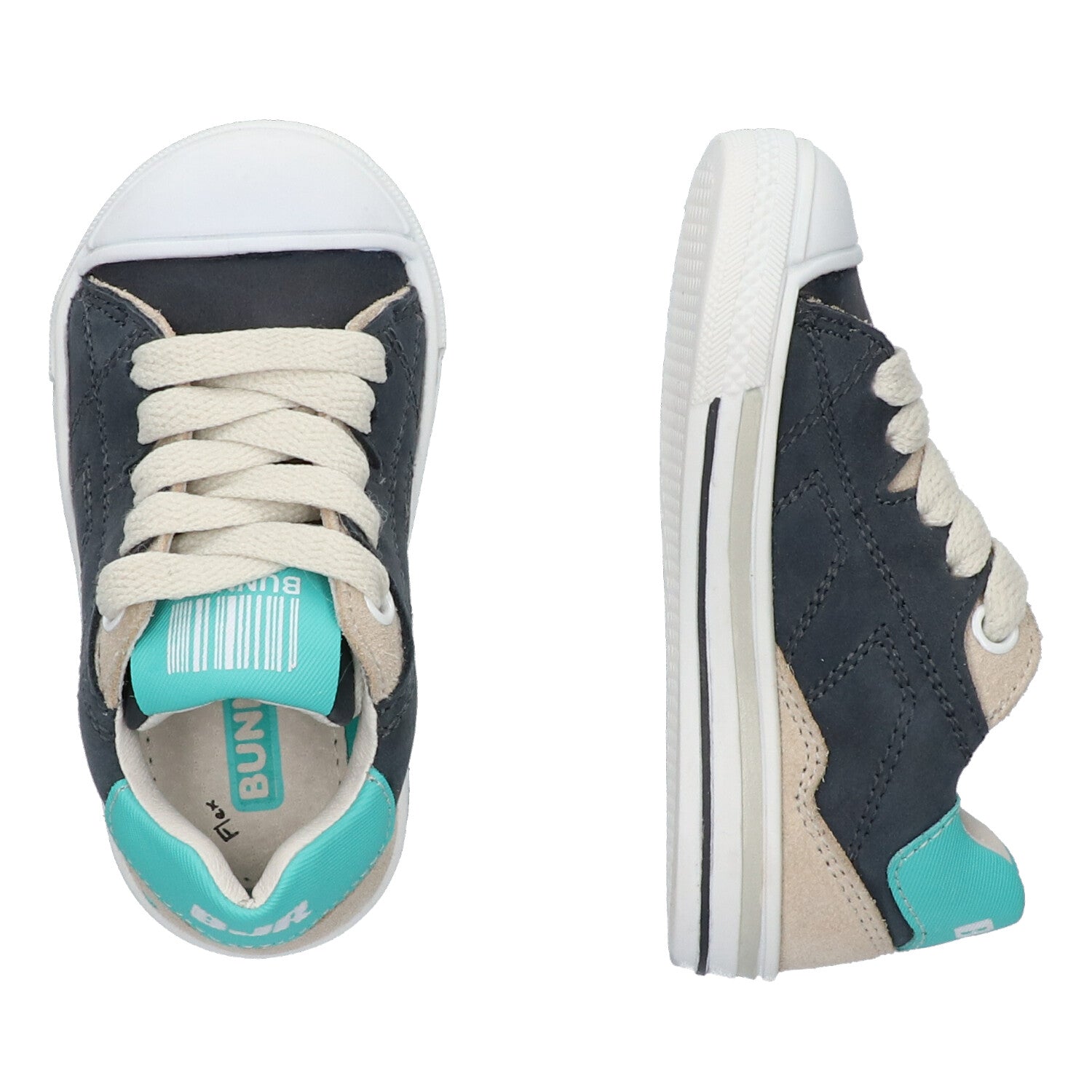 Francis Ferm Lage Sneakers Jongens Blauw Beige