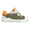 Francis Ferm Lage Sneakers Jongens Legergroen Beige