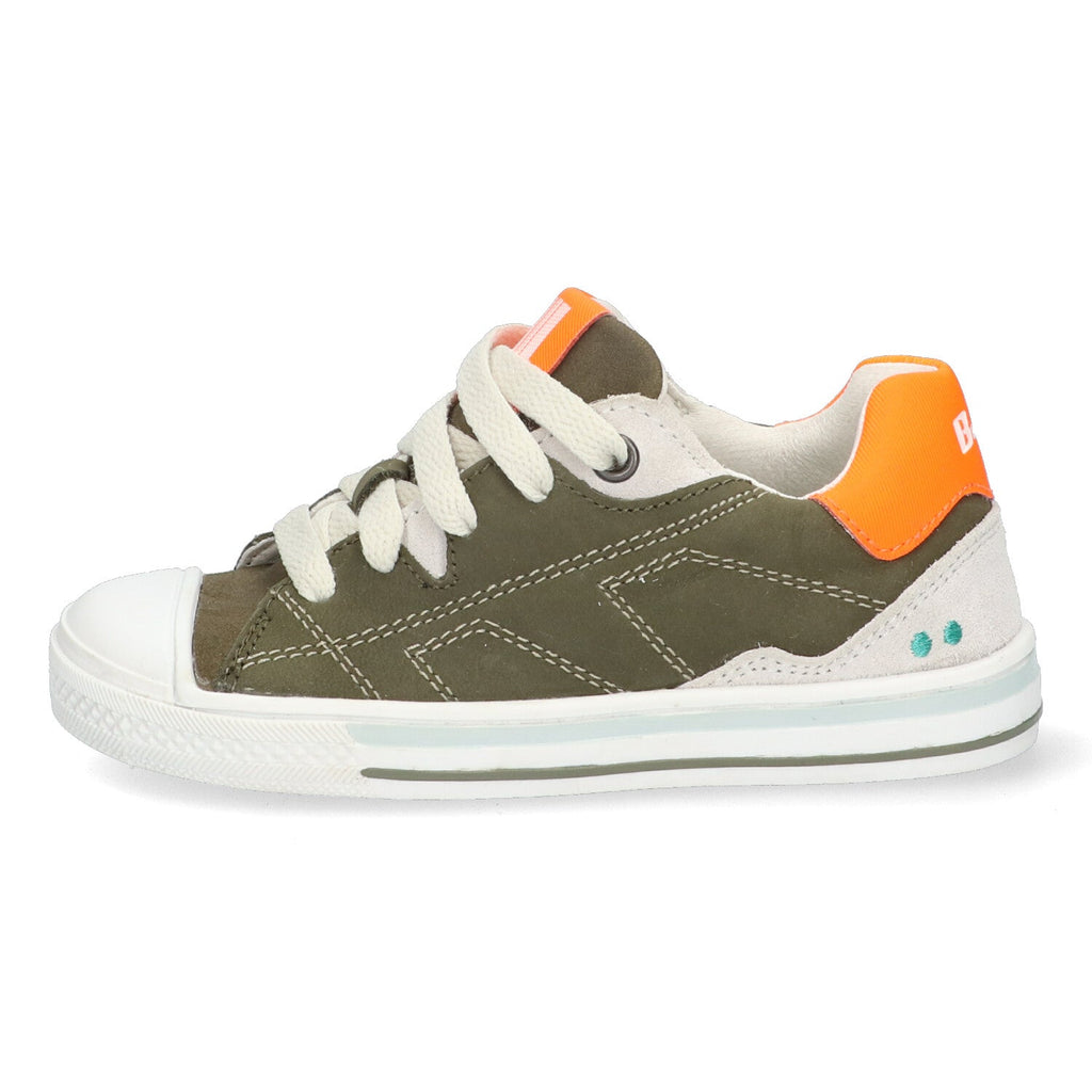 Francis Ferm Lage Sneakers Jongens Legergroen Beige