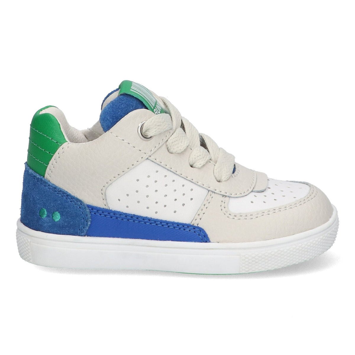 Loran Louw Lage Sneakers Jongens Beige Blauw