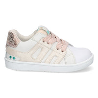 BunniesJR Philip Pit lage sneakers meisjes wit roze