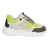 Steve Spring Lage Sneakers Jongens Beige Groen