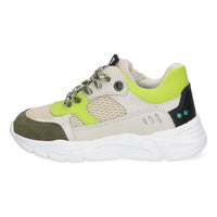 Steve Spring Lage Sneakers Jongens Beige Groen
