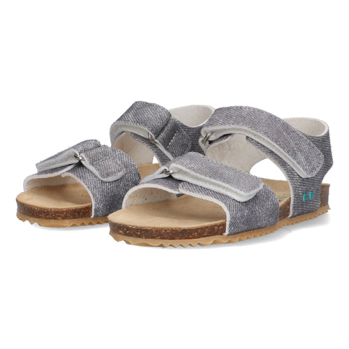 Bas Beach Sandalen Jongens Grijs