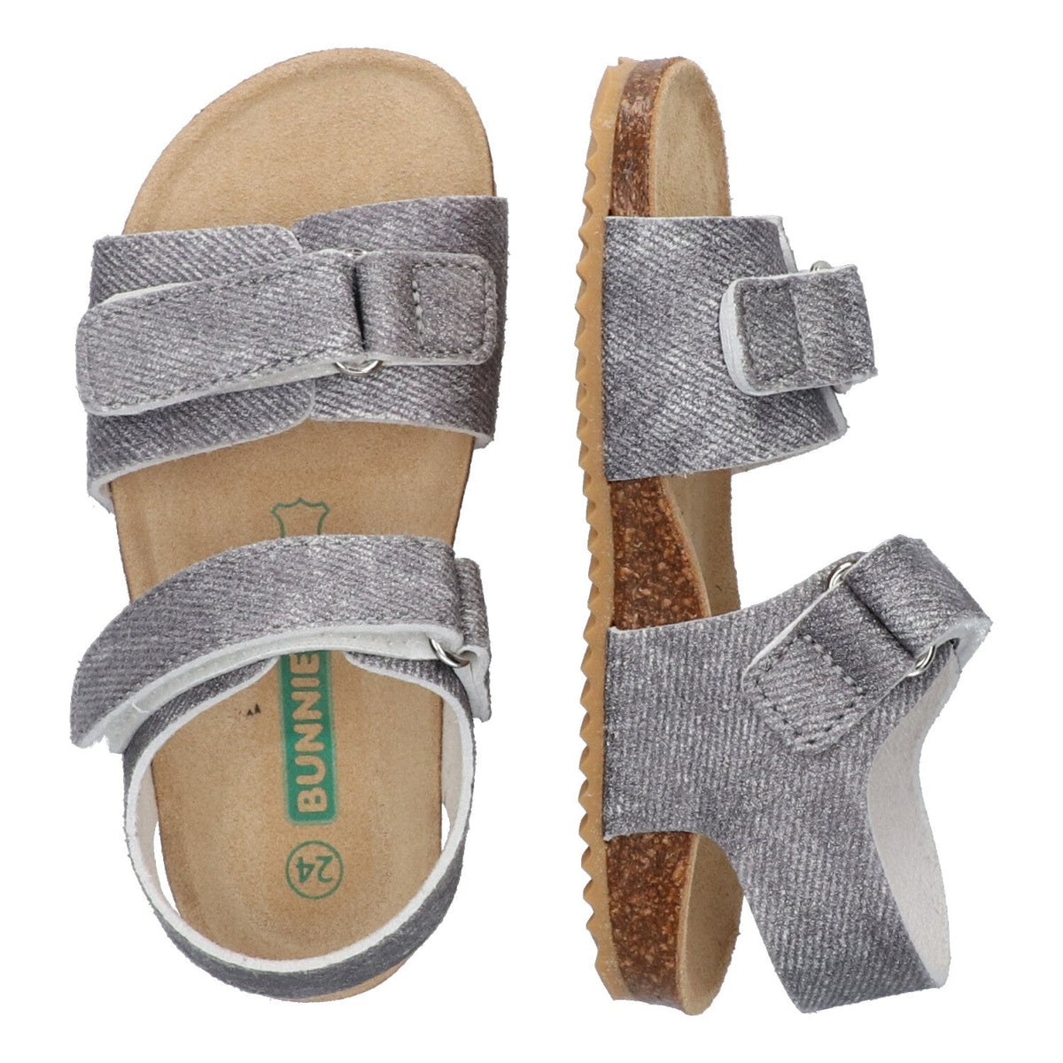 Bas Beach Sandalen Jongens Grijs