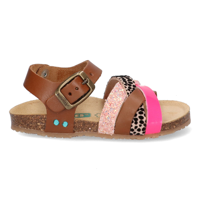 BunniesJR Becky Beach meisjessandalen roze cognac 