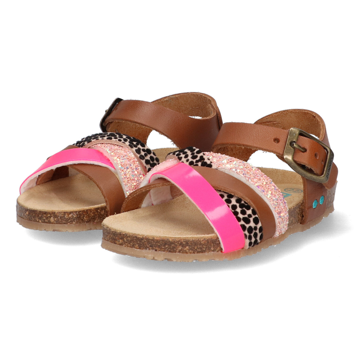 BunniesJR Becky Beach meisjessandalen roze cognac 