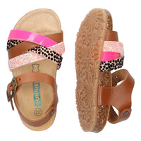 BunniesJR Becky Beach meisjessandalen roze cognac 