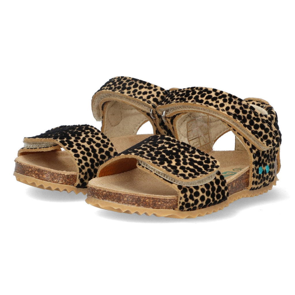 Brit Beach Sandalen Meisjes Cognac Dots