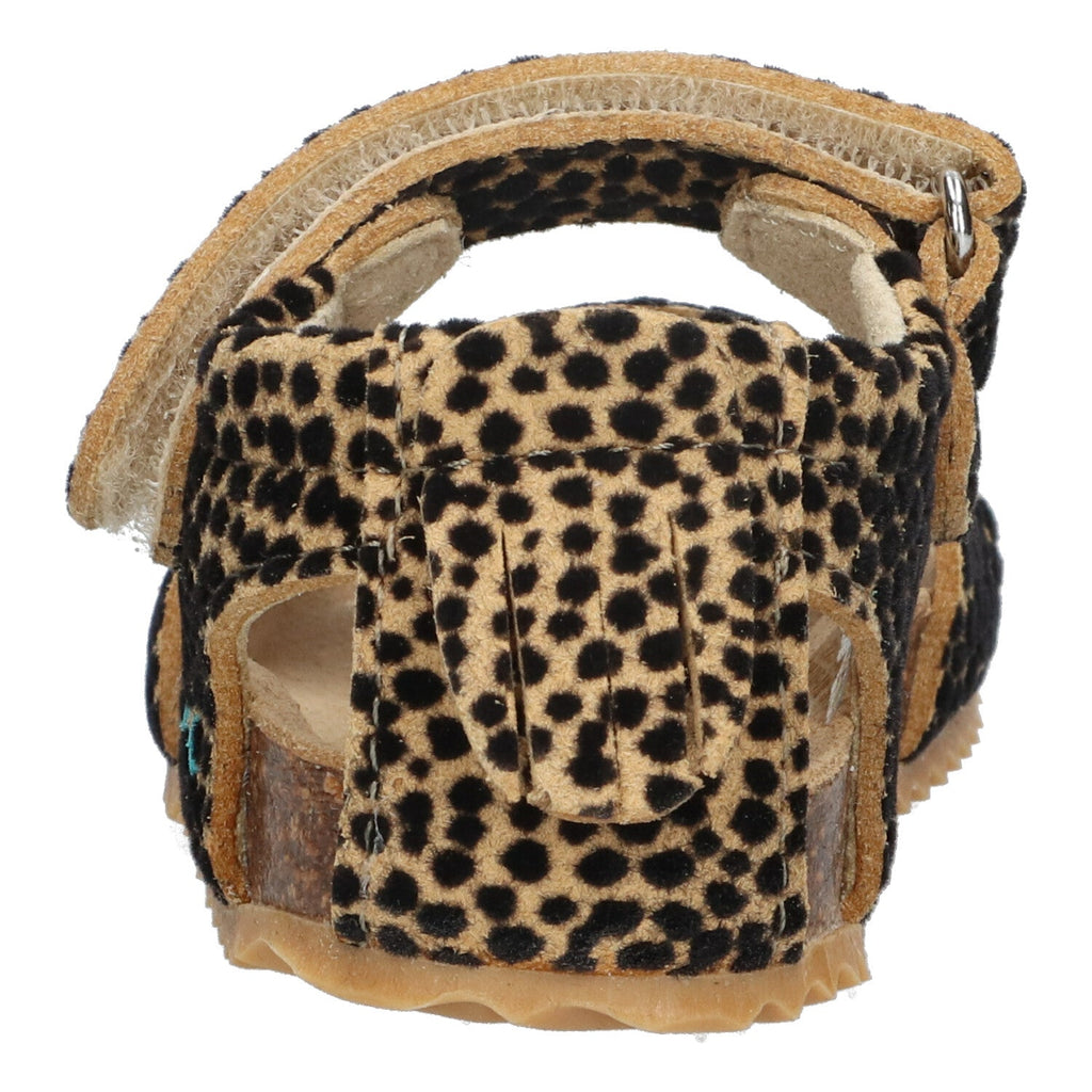 Brit Beach Sandalen Meisjes Cognac Dots