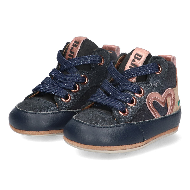 BunniesJR Zilke Zacht babyschoentjes meisjes blauw roze