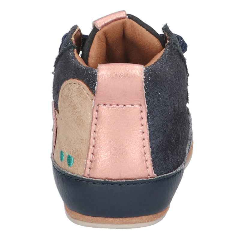 BunniesJR Zilke Zacht babyschoentjes meisjes blauw roze