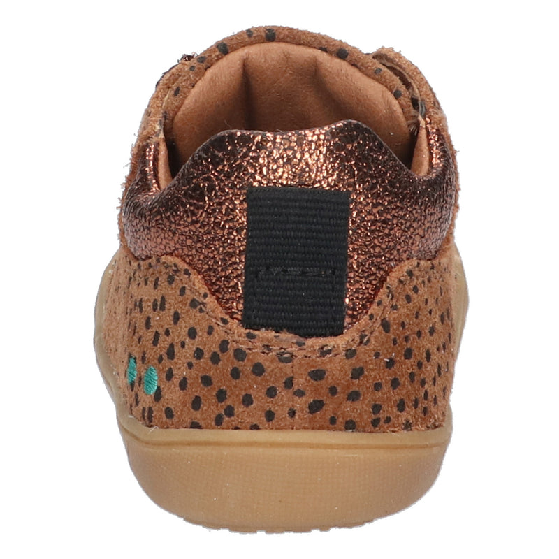 BunniesJR Reese Rap lage sneakers meisjes bruin dots