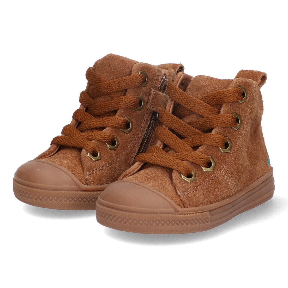 Feline Ferm Hoge Sneakers Jongens Bruin