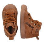 Feline Ferm Hoge Sneakers Jongens Bruin