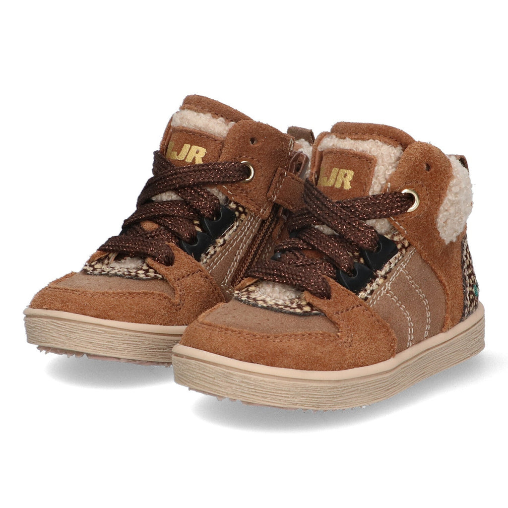 Pascal Pit Hoge Sneakers Meisjes Bruin