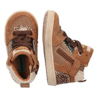 Pascal Pit Hoge Sneakers Meisjes Bruin