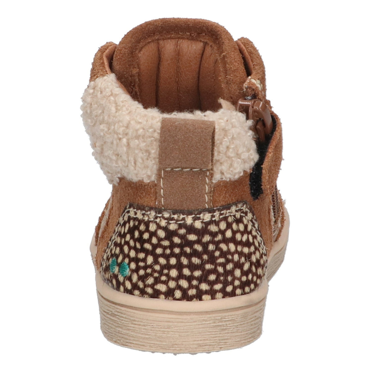 Pascal Pit Hoge Sneakers Meisjes Bruin