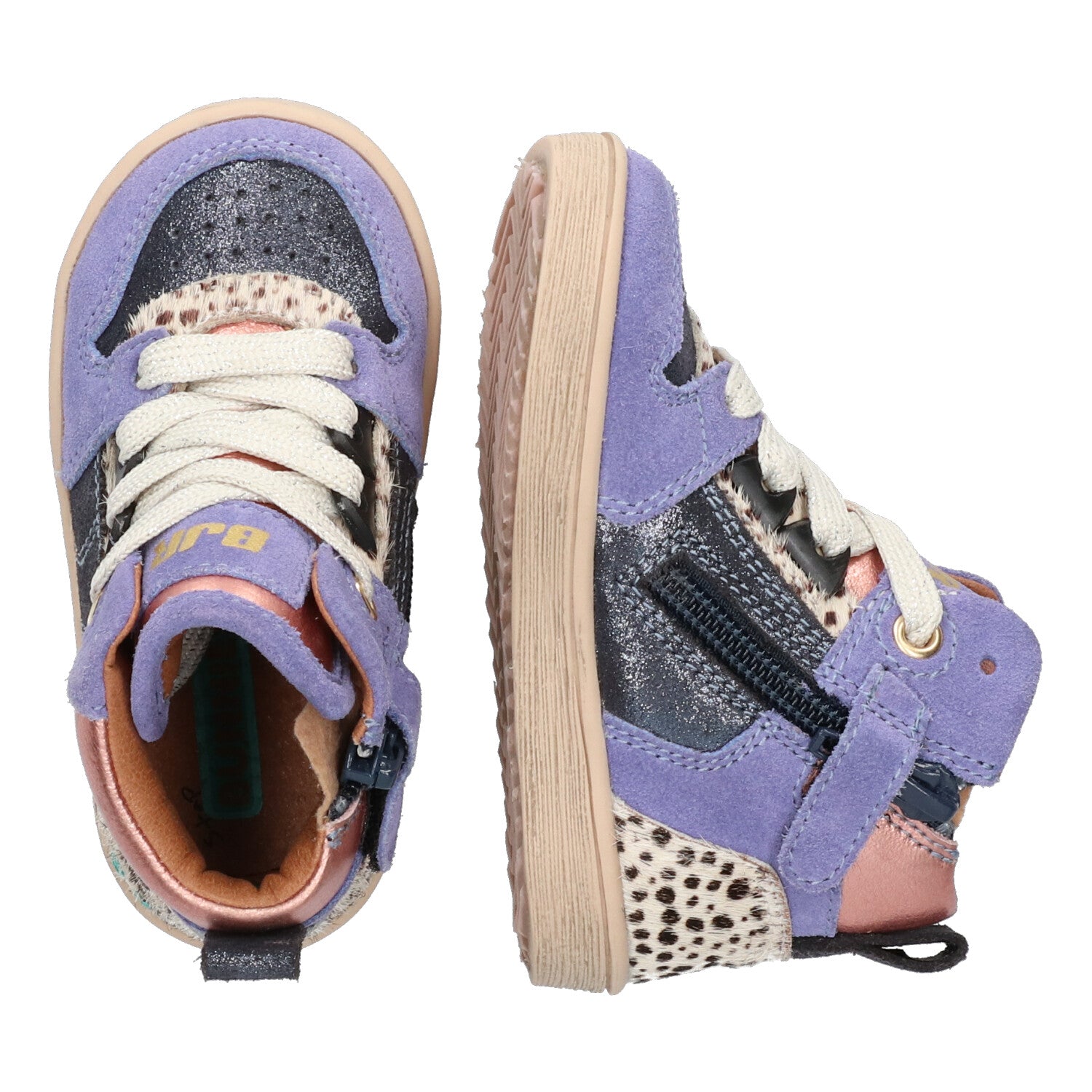 Pascal Pit Hoge Sneakers Meisjes Paars