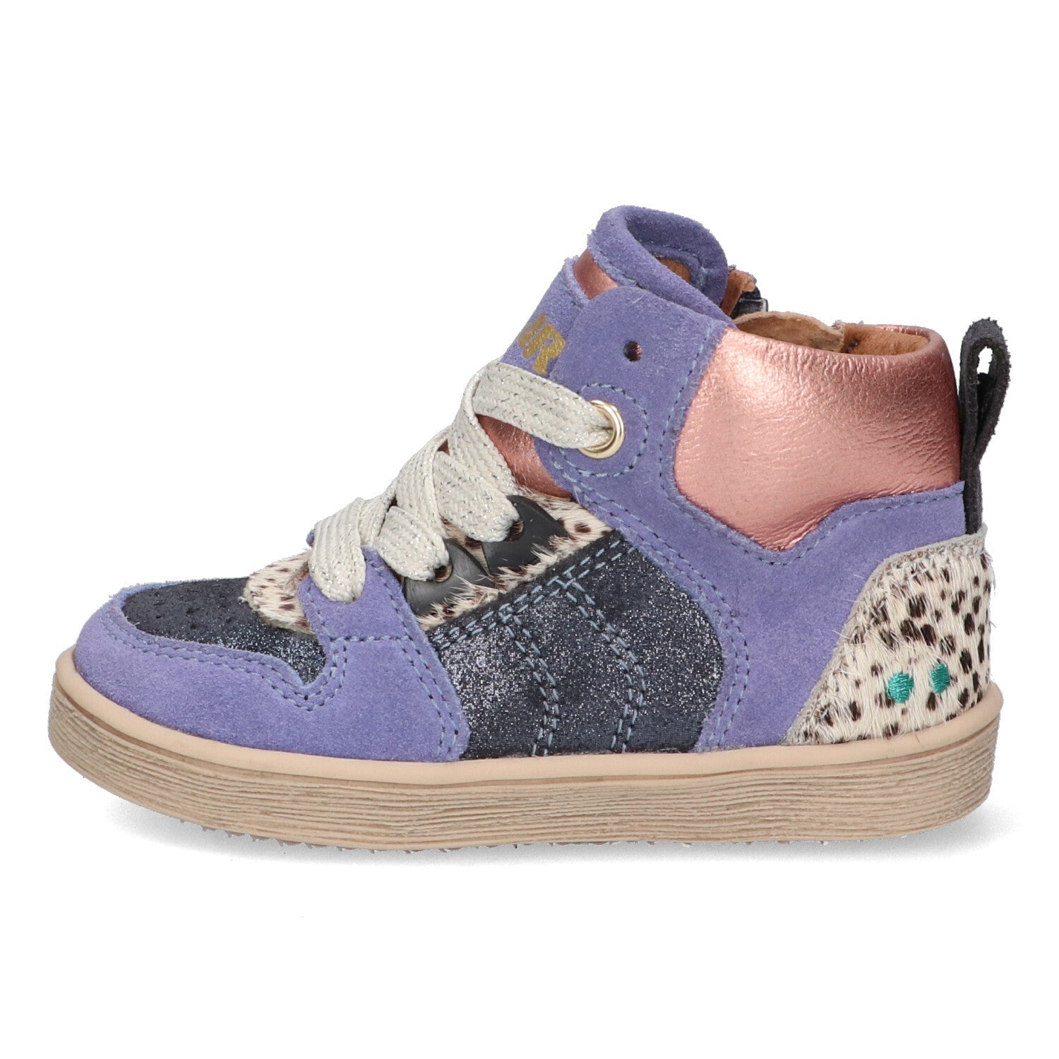 Pascal Pit Hoge Sneakers Meisjes Paars