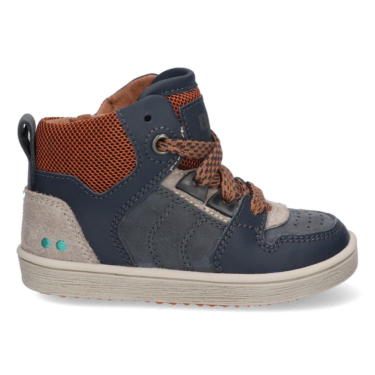 Pascal Pit Hoge Sneakers Jongens Donkerblauw