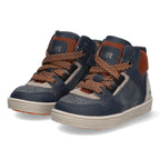 Pascal Pit Hoge Sneakers Jongens Donkerblauw